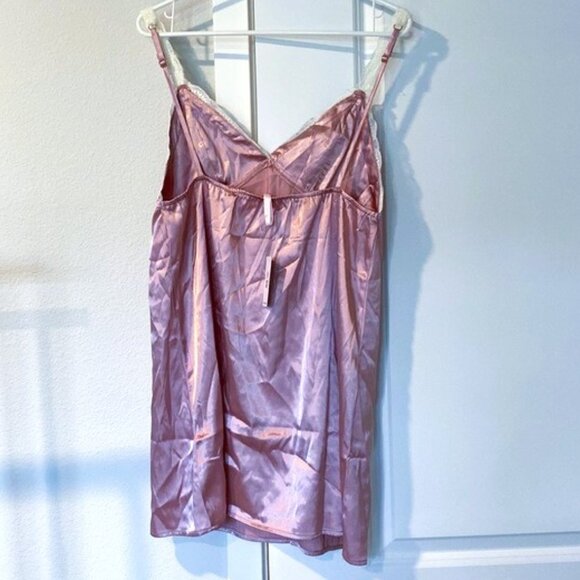 Cozy Rozy Dusty Rose color Slip Dress Chemise Pajama Nighty Sz L (8-10) Silky - Picture 3 of 10